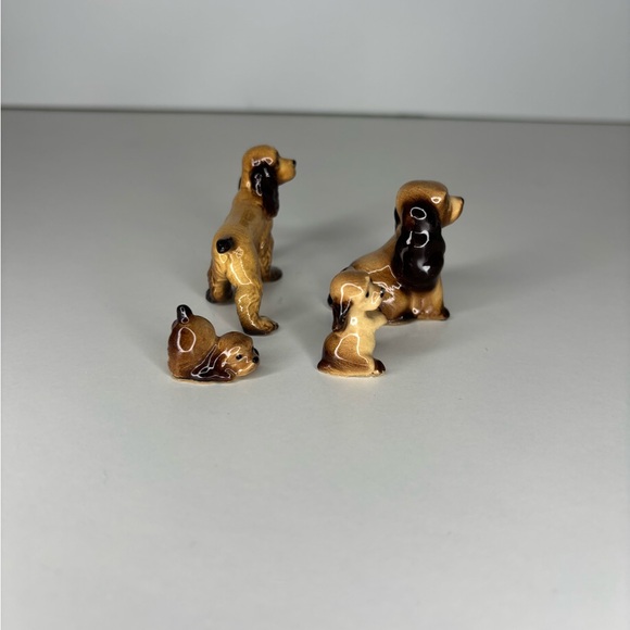 Vintage Hagen Renaker Spaniel Family Figurine Set - Picture 2 of 6